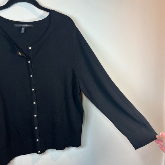 White House Black Market Black Cardigan - Picture 6 of 12